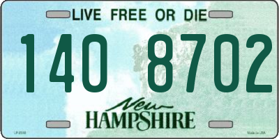 NH license plate 1408702