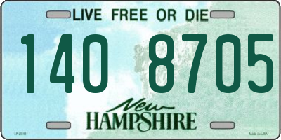 NH license plate 1408705