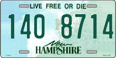 NH license plate 1408714
