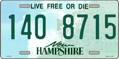 NH license plate 1408715
