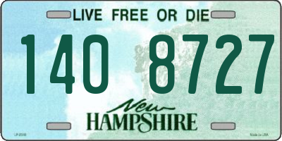 NH license plate 1408727