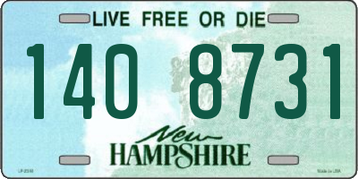 NH license plate 1408731