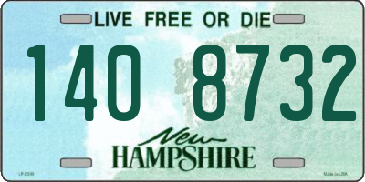 NH license plate 1408732