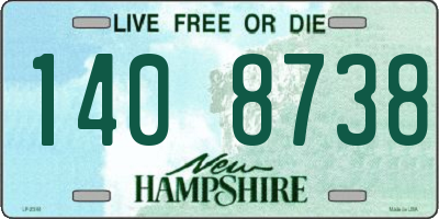 NH license plate 1408738