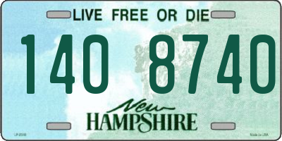 NH license plate 1408740