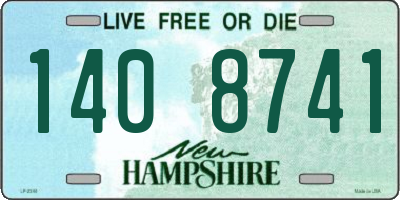 NH license plate 1408741