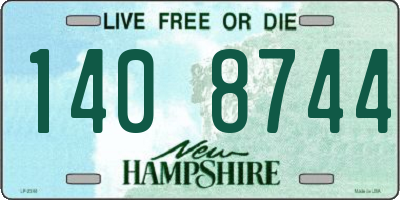 NH license plate 1408744