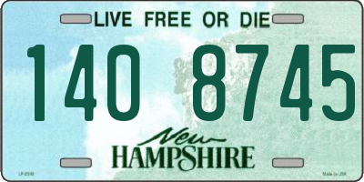 NH license plate 1408745