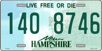 NH license plate 1408746