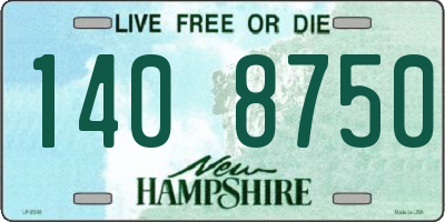 NH license plate 1408750