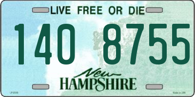 NH license plate 1408755