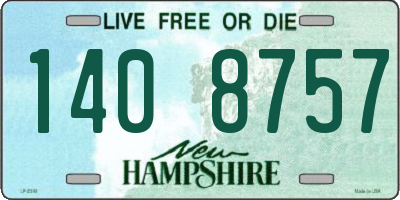 NH license plate 1408757