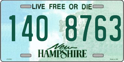 NH license plate 1408763