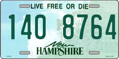 NH license plate 1408764