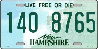 NH license plate 1408765