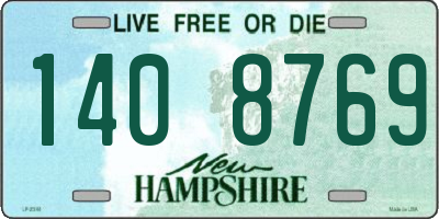 NH license plate 1408769