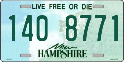 NH license plate 1408771