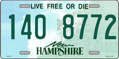 NH license plate 1408772