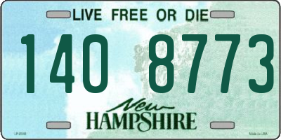 NH license plate 1408773