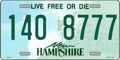 NH license plate 1408777