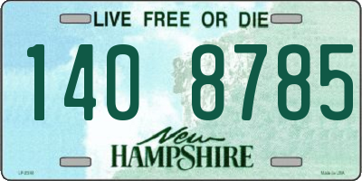 NH license plate 1408785