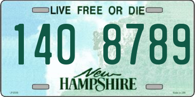 NH license plate 1408789