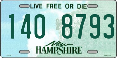 NH license plate 1408793