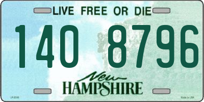 NH license plate 1408796