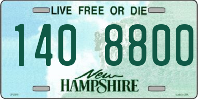 NH license plate 1408800