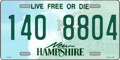 NH license plate 1408804