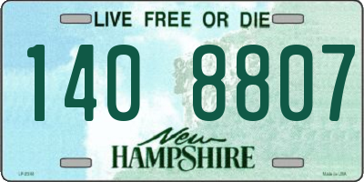 NH license plate 1408807
