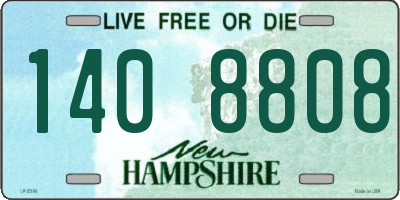NH license plate 1408808