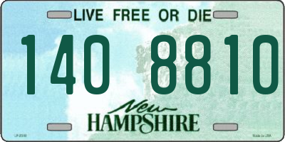 NH license plate 1408810