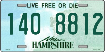 NH license plate 1408812