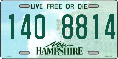 NH license plate 1408814