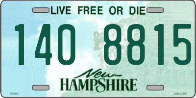 NH license plate 1408815