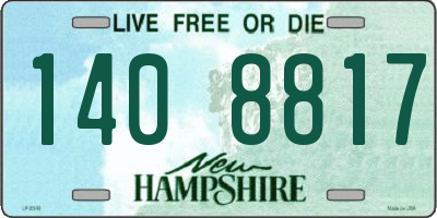NH license plate 1408817