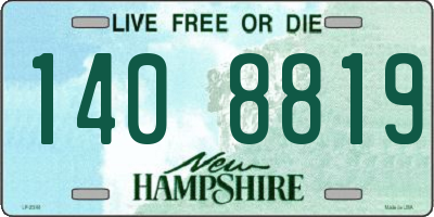 NH license plate 1408819