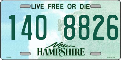NH license plate 1408826