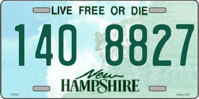 NH license plate 1408827
