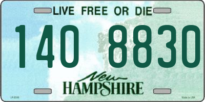 NH license plate 1408830