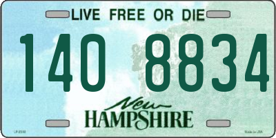 NH license plate 1408834