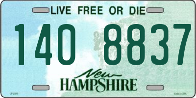 NH license plate 1408837