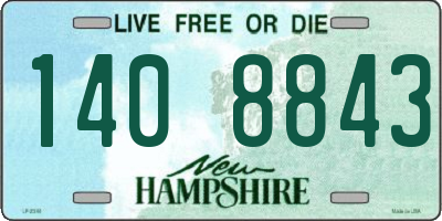NH license plate 1408843