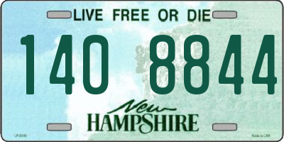 NH license plate 1408844