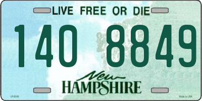 NH license plate 1408849