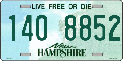 NH license plate 1408852