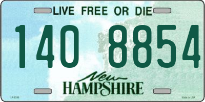 NH license plate 1408854