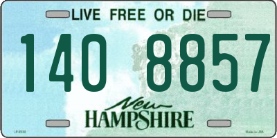 NH license plate 1408857