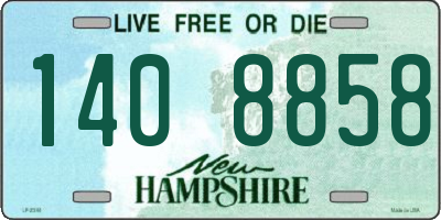 NH license plate 1408858